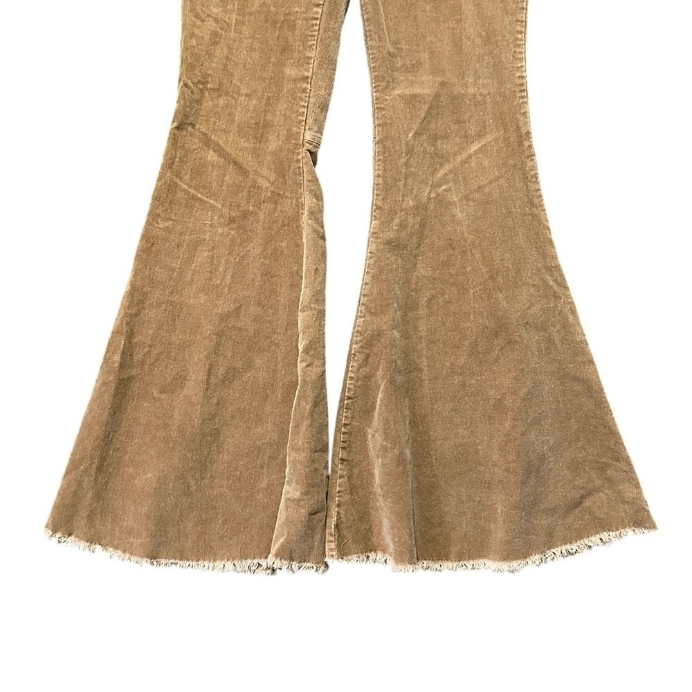 By Together Boutique Tan Corduroy Flare Pants Size Small - Picture 3 of 6